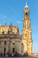 Fototapeta na wymiar Dresden. Church of the Holy Trinity.
