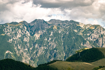 Views of the Dolomites, Italian alps.