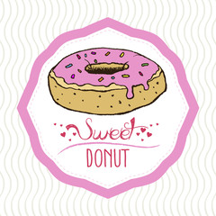 Cute Donut Illustration