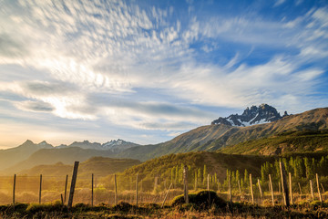Fototapeta premium Montagne Cerro Castillo Patagonie Chili 
