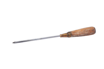 Naklejka premium Old and dirty screwdriver