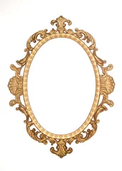 Deurstickers Gold gilt decorative rococo frame © Chris Brignell