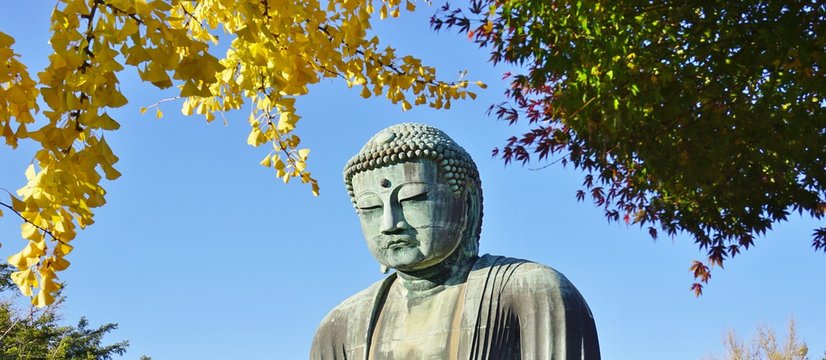 The Great Amida Buddha of Kamakura (Daibutsu) in the Kotoku-in Temple 


