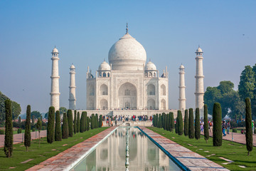 Fototapeta na wymiar The Taj Mahal in Agra, India.