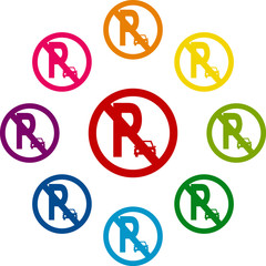 Obraz premium Colorfull icons set