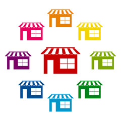 Fototapeta premium Colorfull icons set