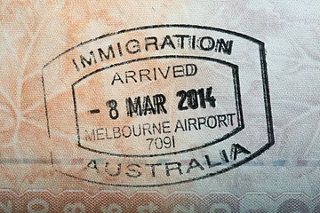 Poster Australische paspoortstempel © Gudellaphoto