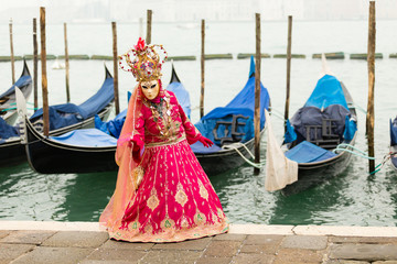Obraz na płótnie Canvas Carnival of Venice, beautiful masks