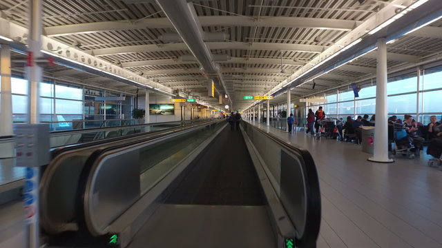 Gate view at Schipol airport in the Netherlands