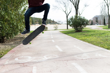 Flying over a Bike Path