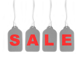 Price labels. Sale