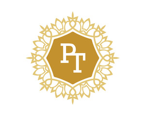 PT initial royal letter logo