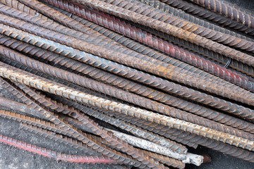 Metal steel rods.