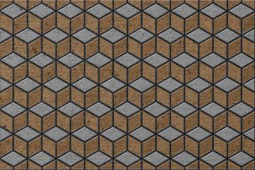 Gray and Brown Rhomb Pavement