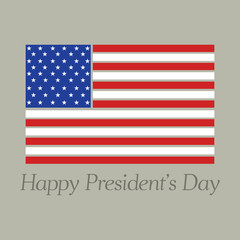 Presidents day. Flag of America
