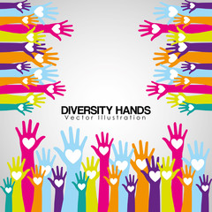 diversity hands design 