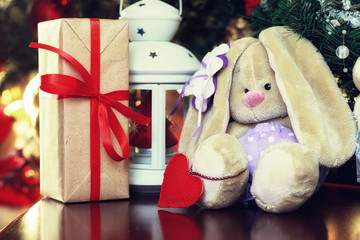 Lantern and toy new year