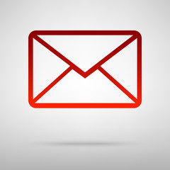 Red icon with shadow