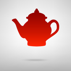 Red icon with shadow