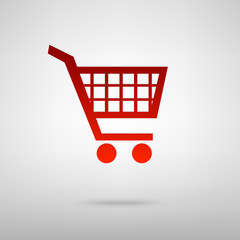 Red icon with shadow