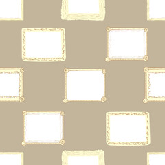 Seamless brown photoframes