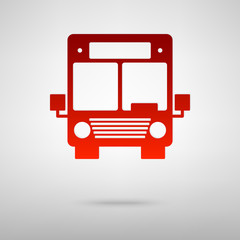 Red icon with shadow