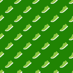 Pattern with running shoe