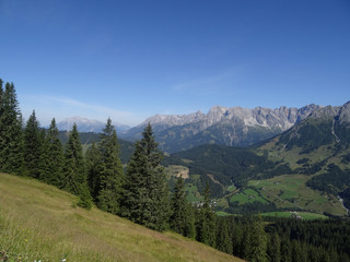 Fototapeta na wymiar View on Hochkoenig, Berchtesgadener Alp, Salzburgland, Austria