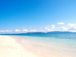 Fototapeta na wymiar Ieshima Beach,Okinawa