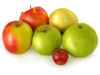 multicolor tasty apples