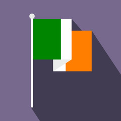 Flag of Ireland flat icon