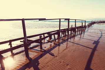 Fototapeta premium Boardwalk on the beach