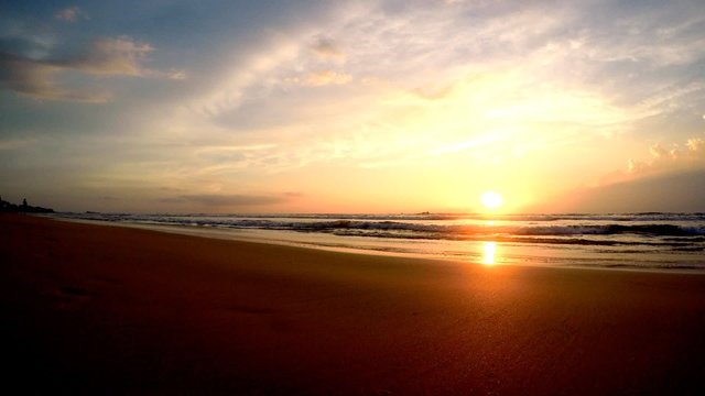 Sunset ove Indian Ocean, Sri Lanka