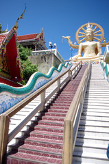 świątynia Buddy  Tajlandii, wyspa Koh Samui, świątynia Wat phra yai © Viajero