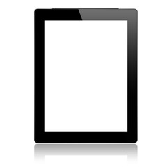 mockup digital tablet isolated on white vector design