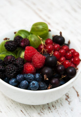 bowl with berries