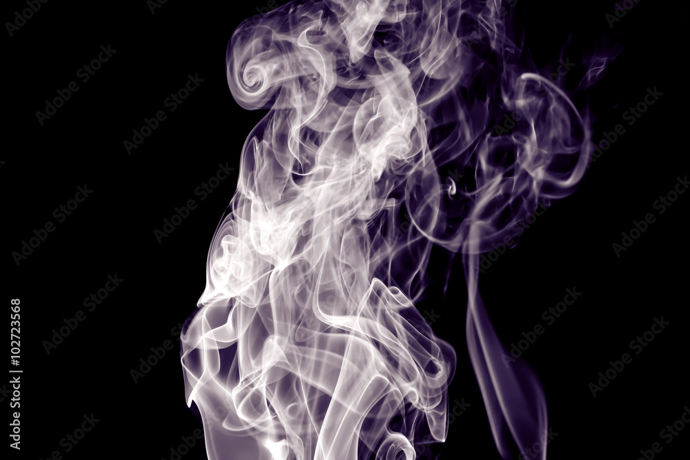 Wall mural abstract background smoke curves and wave