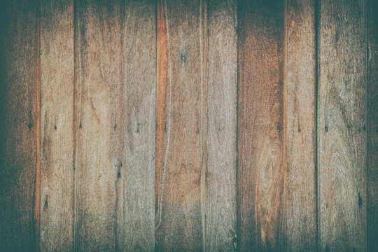 Uncoat wood pattern wall background with vintage style effect