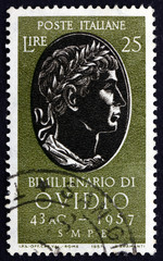 Postage stamp Italy 1957 Ovid, Roman Poet
