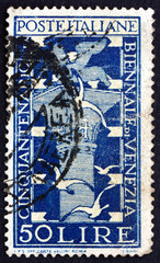 Postage stamp Italy 1949 Lion Tower and Gulls