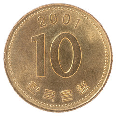 korean won coin
