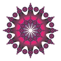 Vector background with mandala ornament. Colorful mandala.