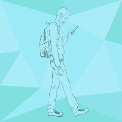 Online services in the smartphone.