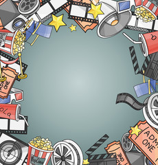 Doodle vector cinema