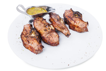 Delicious grilled lamb meat fillet.