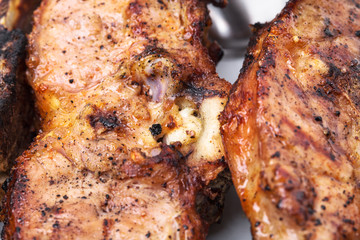 Delicious grilled lamb meat fillet.