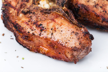 Delicious grilled lamb meat fillet.