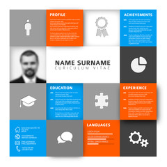 Mosaic cv / resume template