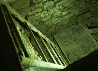 Infrared-style shot of old cellar