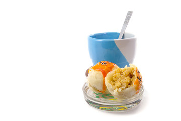 Bread stuffed with red